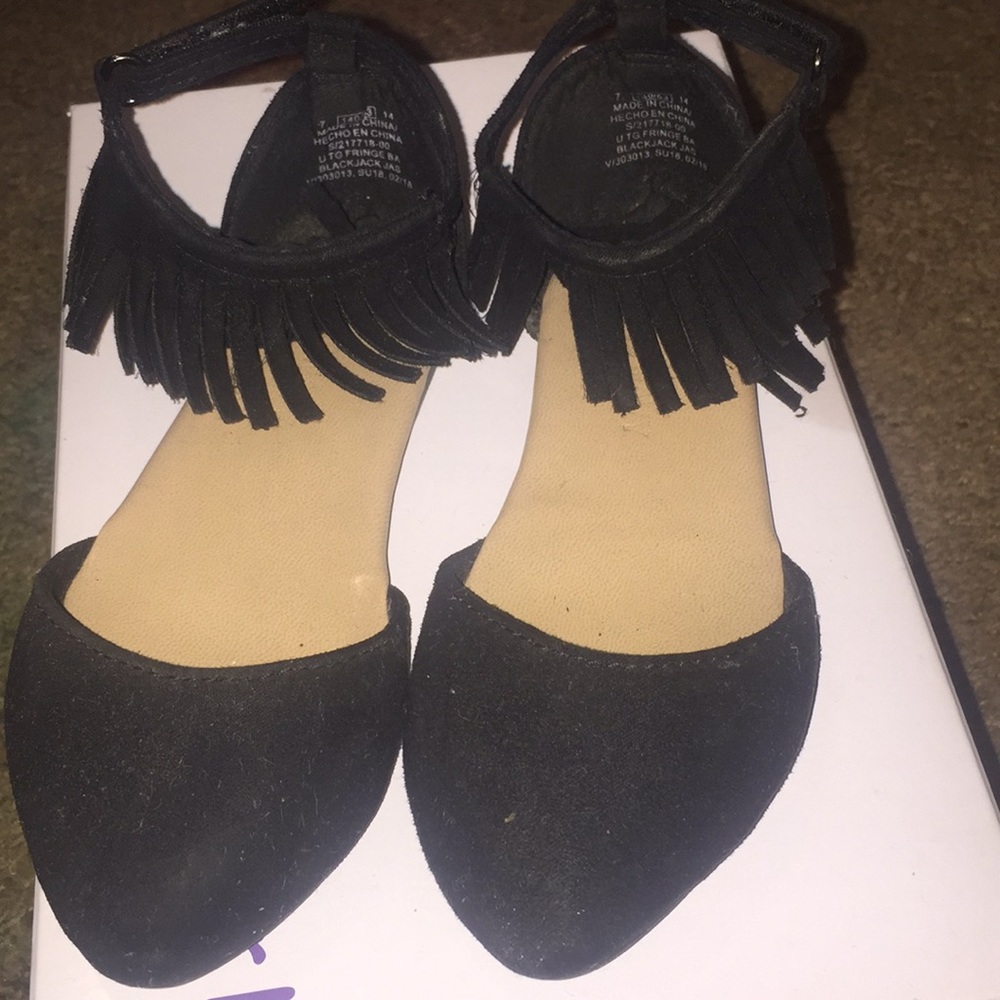 Old navy black sandals for toddler girls size 7